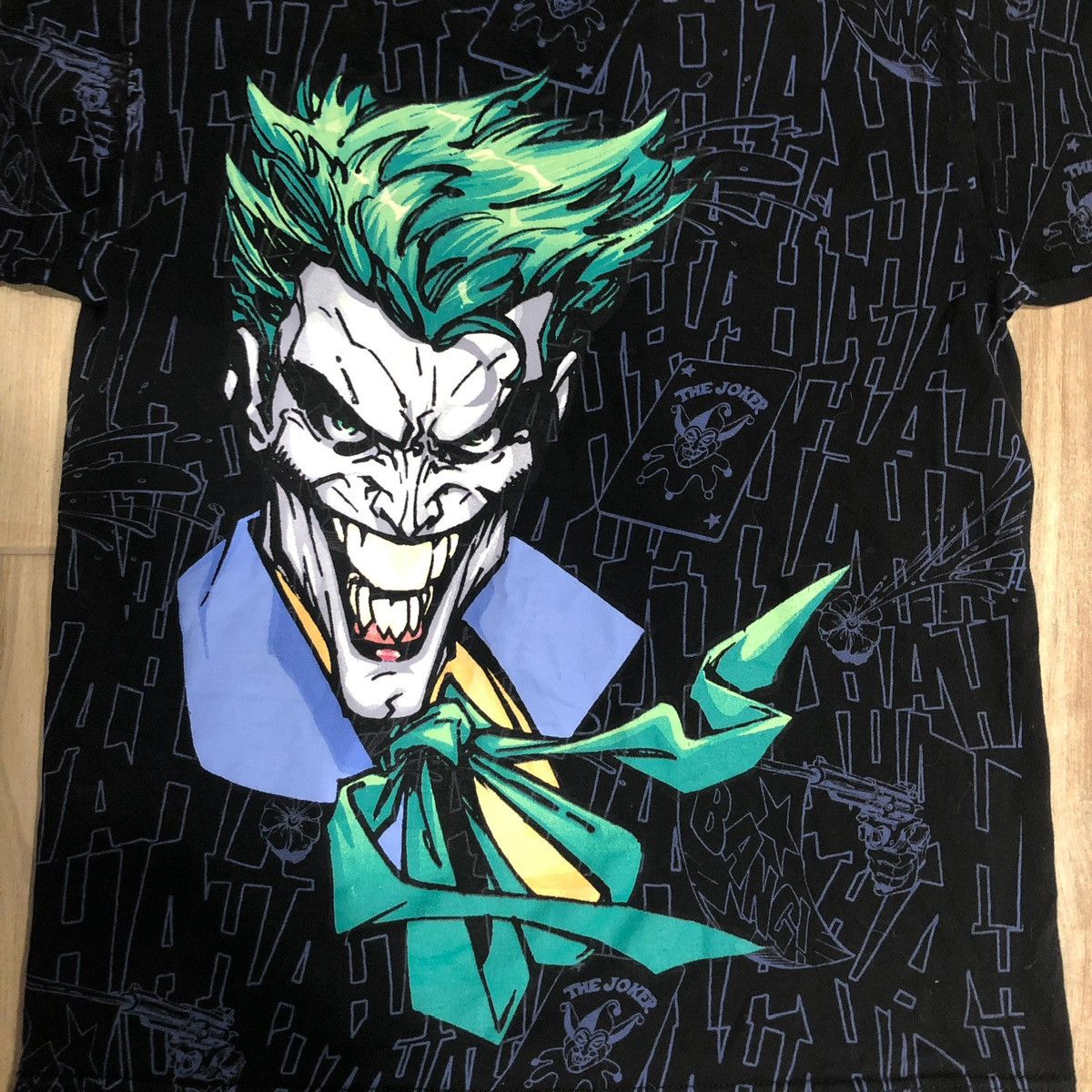 DC Comics Vintage 1999 Batman Joker All Over Print T-Shirt Size US M / EU 48-50 / 2 - 2 Thumbnail