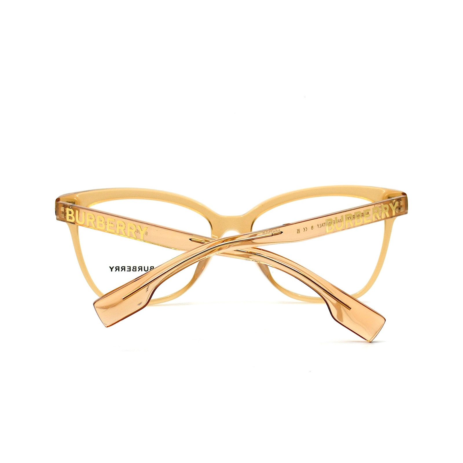 Burberry NEW BURBERRY BE2364F 3779 TRANSPARENT BROWN EYEGLASSES FRAME Size ONE SIZE - 9 Thumbnail