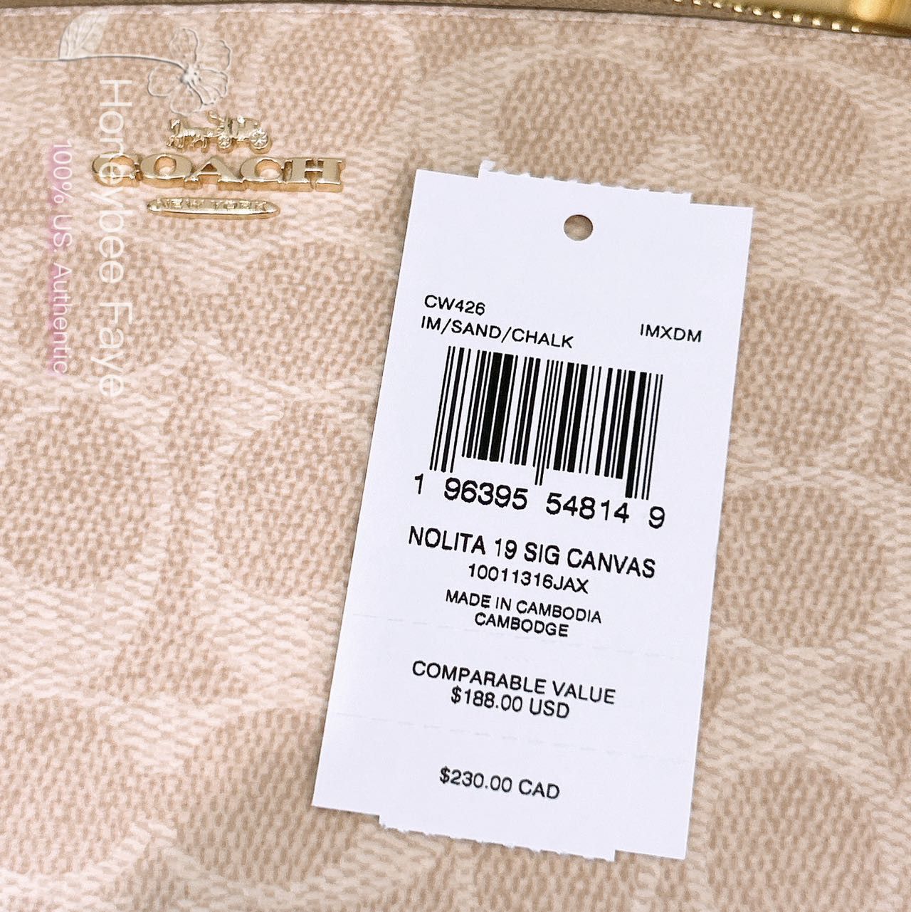 Coach Coach CW426 Nolita 19 In Signature Canvas plus a chain Size ONE SIZE - 10 Thumbnail