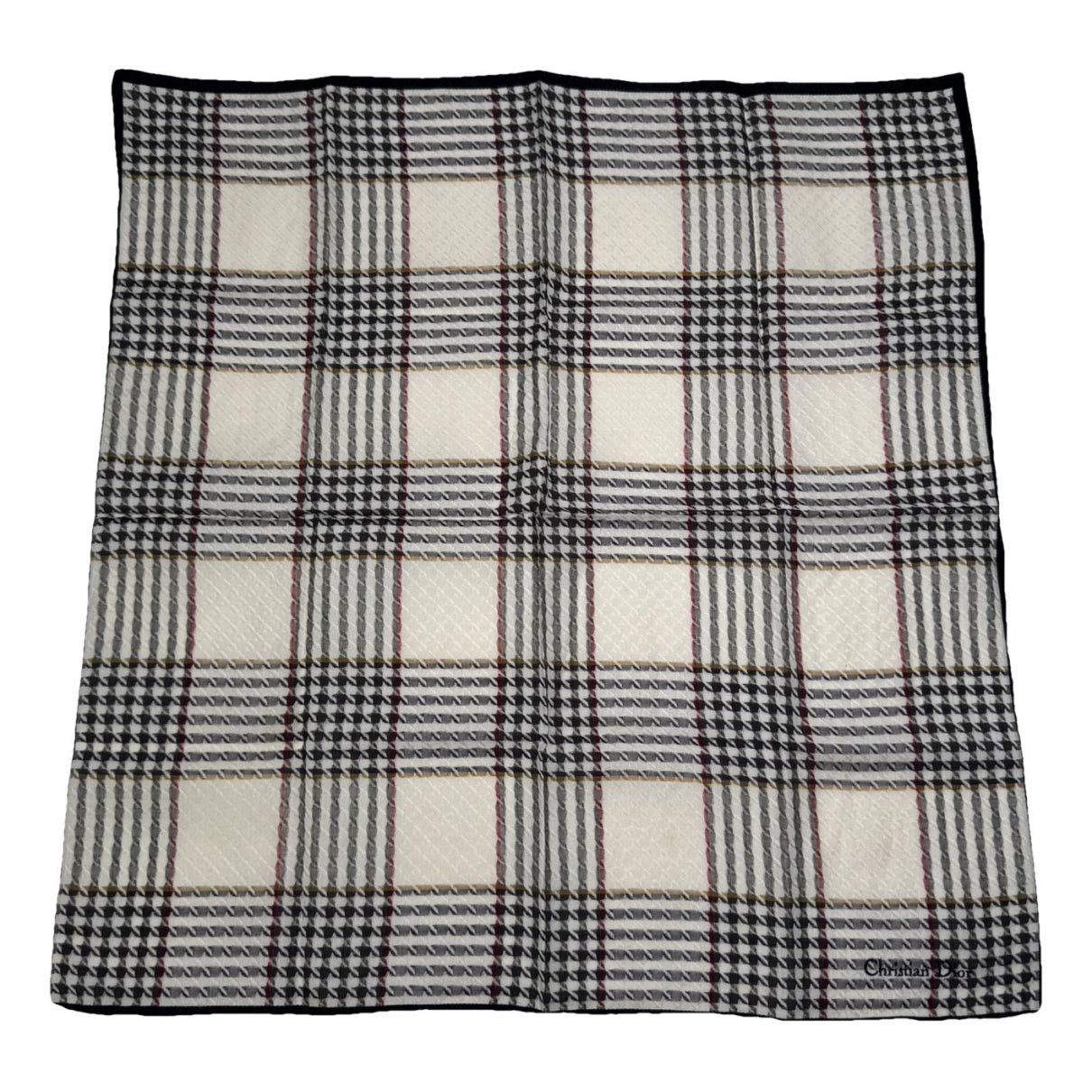 Dior Mitzah Oblique Grey Cotton Scarf Size ONE SIZE - 1 Thumbnail