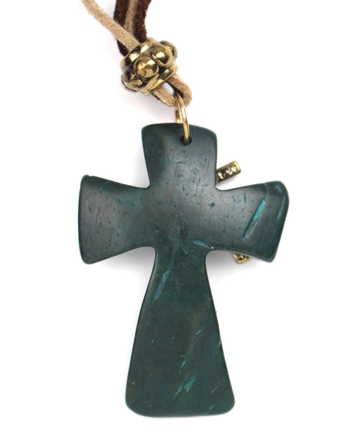 Hysteric Glamour 2000S JAPANESE MADE TERRA TEAL CROSS NECKLACE Size ONE SIZE - 2 Thumbnail