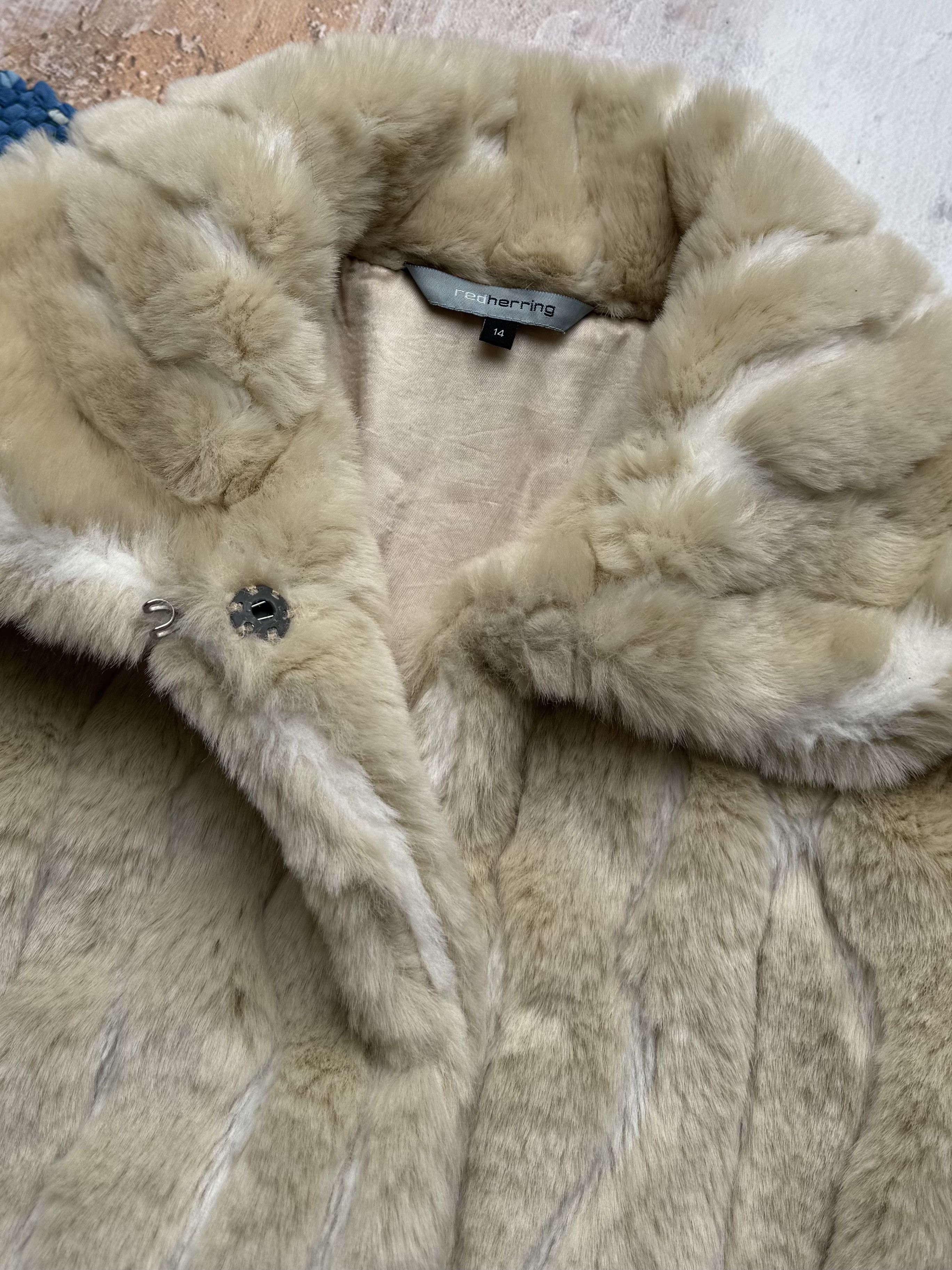 Vintage Vintage Beige Faux Fur Jacket Soft Plush Coat Winter Short Size M / US 6-8 / IT 42-44 - 3 Thumbnail