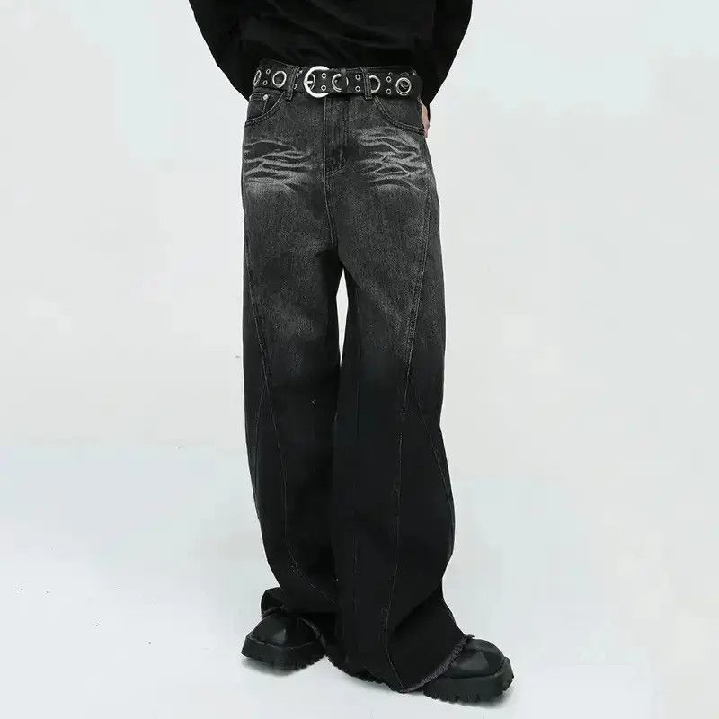 Japanese Brand Streetwear Baggy Loose Wide Leg Jeans Pants Size US 32 / EU 48 - 2 Thumbnail