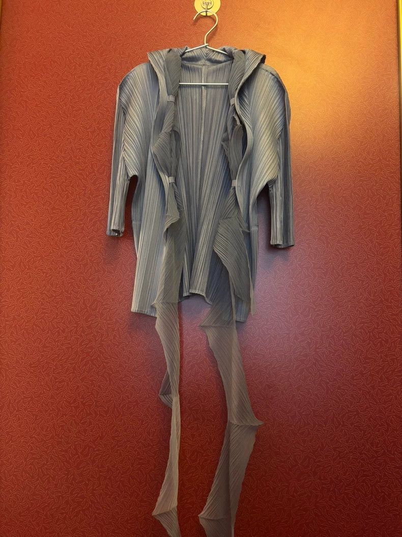 Issey Miyake Issey Miyake size:3 Latte grey ribbon cardigan Size XS / US 0-2 / IT 36-38 - 1 Thumbnail