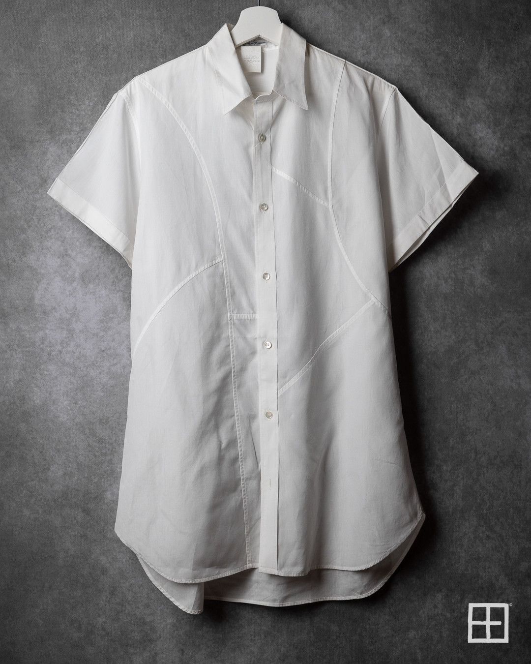 Yohji Yamamoto Yohji Yamamoto Pour Homme SS01 Runway Geometric Shirt Size US L / EU 52-54 / 3 - 1 Thumbnail