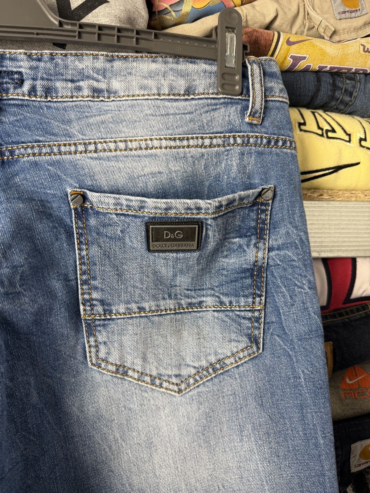Dolce & Gabbana 2000s Dolce Gabbana Washed Jeans Arhive Y2K Size US 34 / EU 50 - 12 Thumbnail