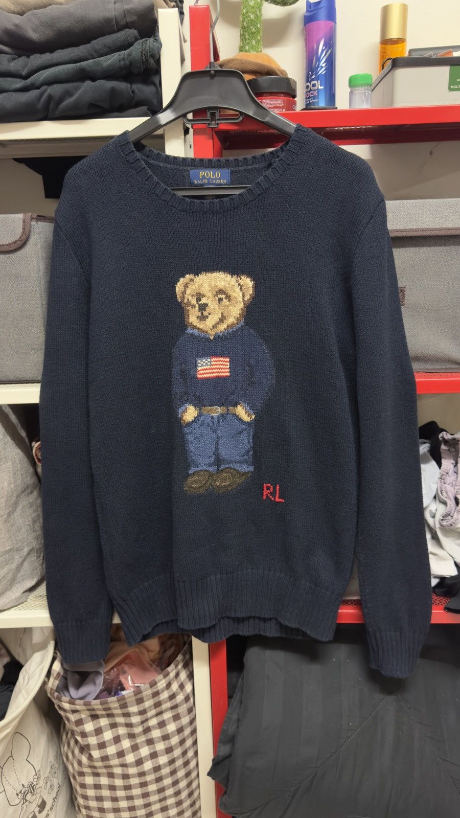 Ralph Lauren Polo Ralph Lauren Polo Bear Sweater Knit Crewneck Size US XL / EU 56 / 4 - 1 Thumbnail