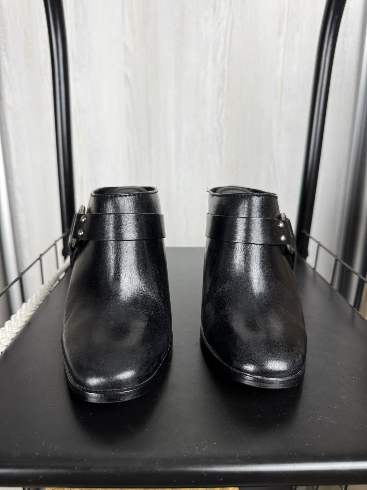 Frye Frye Laurie HarnessBlack leather Mules boots size 6 w box Size US 6 / IT 36 - 9 Thumbnail