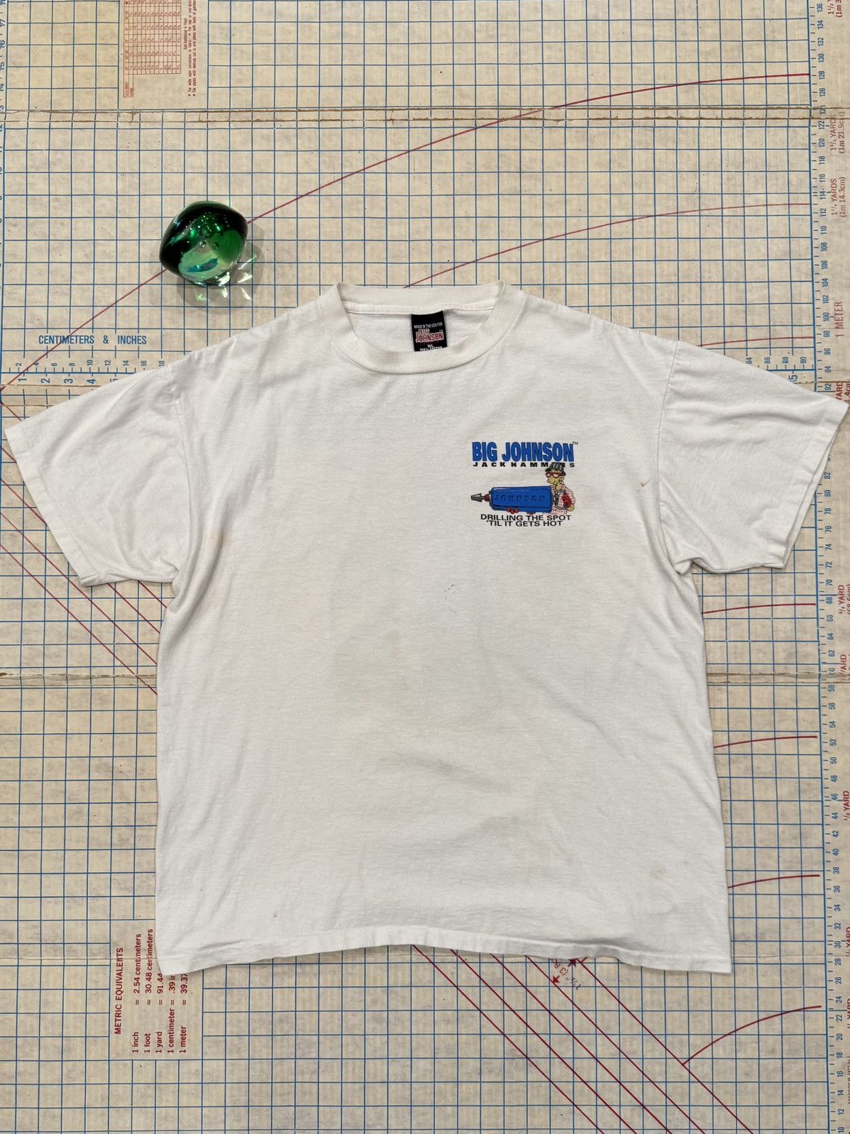 Vintage Vintage Big Johnson Jackhammers Humor Graphic Tee Used XL Size US XL / EU 56 / 4 - 6 Thumbnail