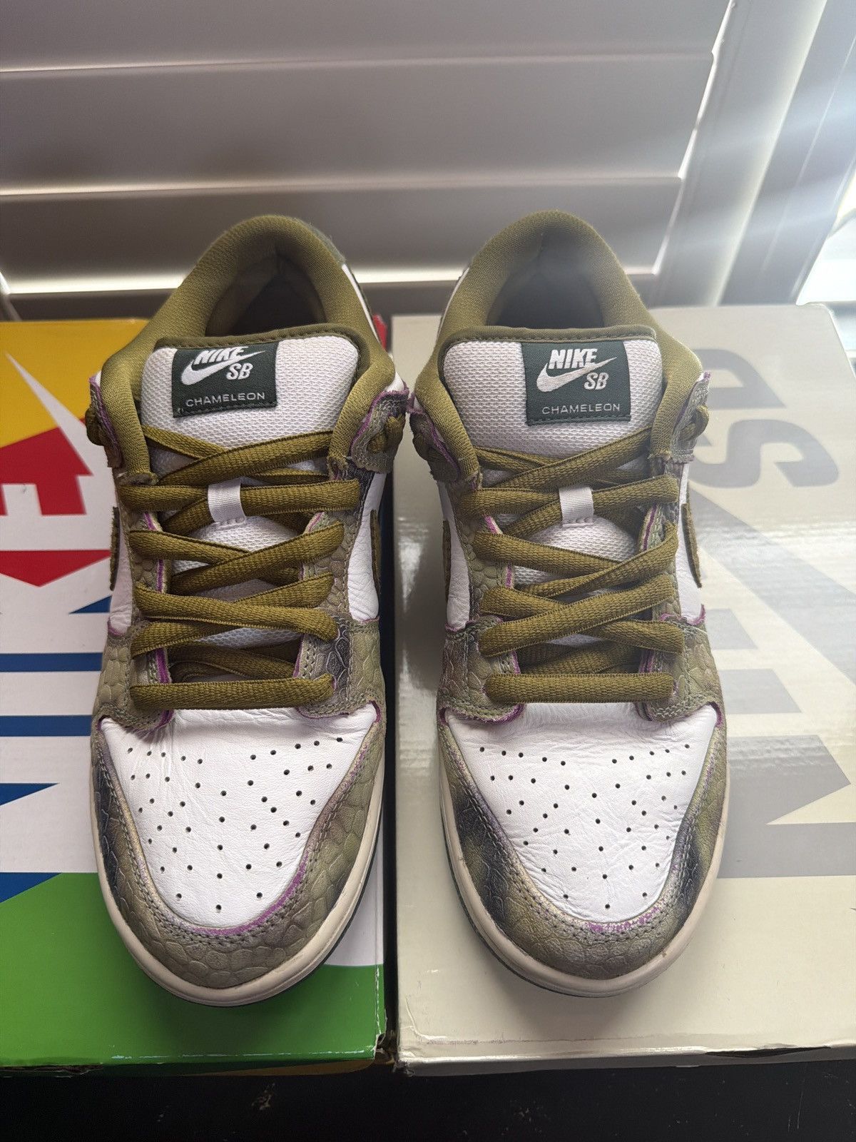 Nike SB NIKE SB DUNK LOW CHAMELEON SZ: 9M Size US 9 / EU 42 - 1 Thumbnail