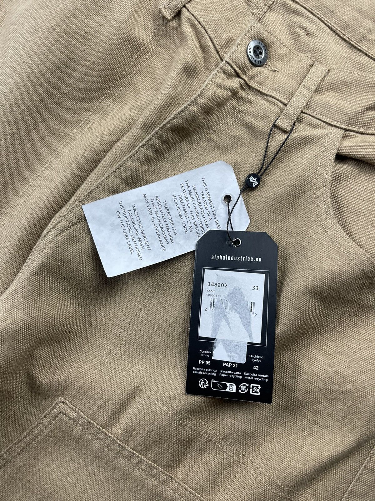 Alpha Industries Alpha Industries Aviation Utility Cargo Pants Sand Beige Size US 33 - 11 Thumbnail