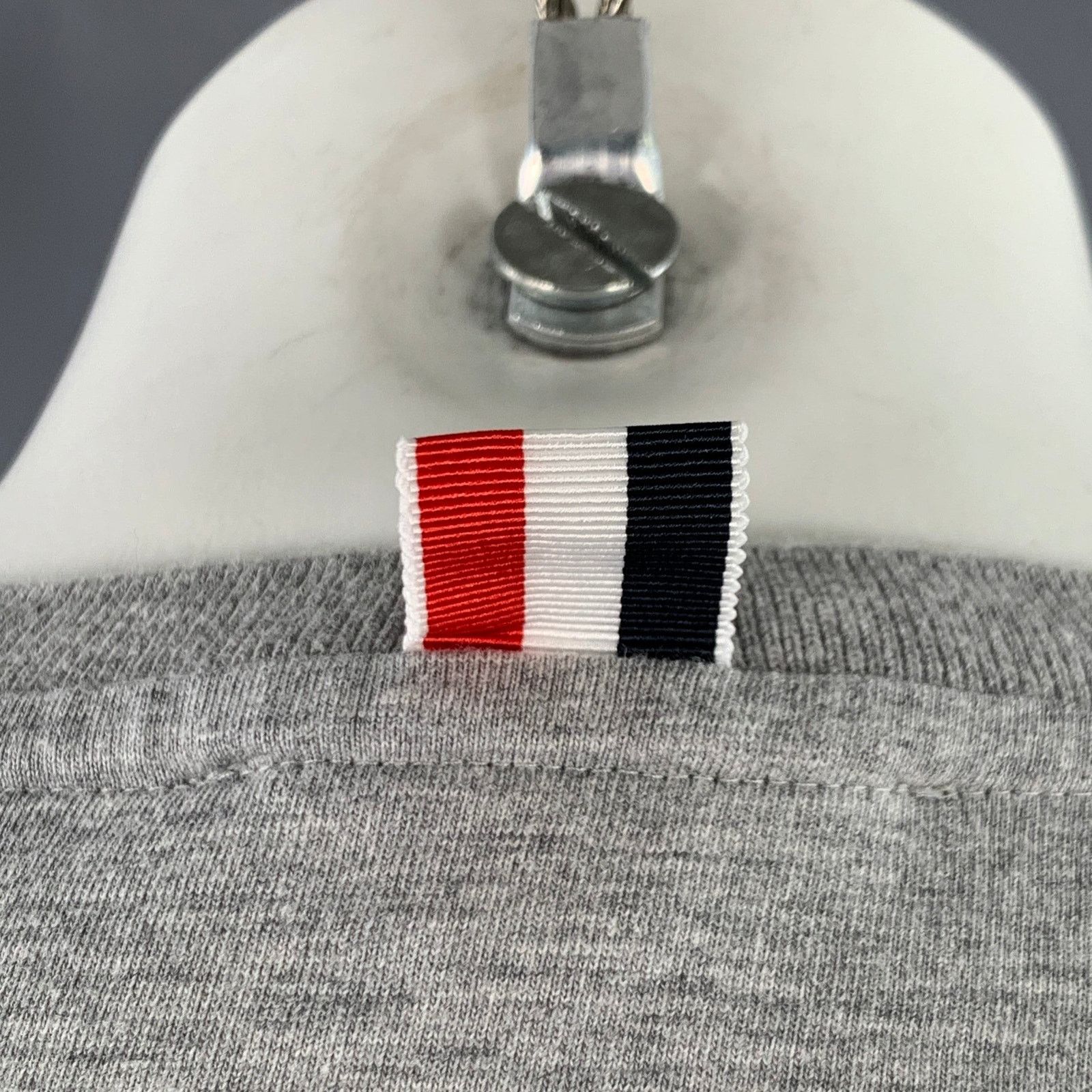 Thom Browne THOM BROWNE Size S Grey Cotton Crew Neck Long Sleeve T-shirt Size US S / EU 44-46 / 1 - 5 Thumbnail