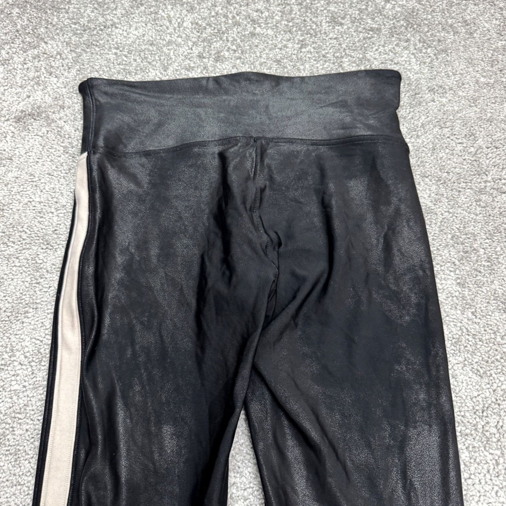 Spanx Spanx Leggings Womens Medium Black White Side Striped Mid Rise Slim Type: Leggings Size 32" / US 10 / IT 46 - 4 Thumbnail
