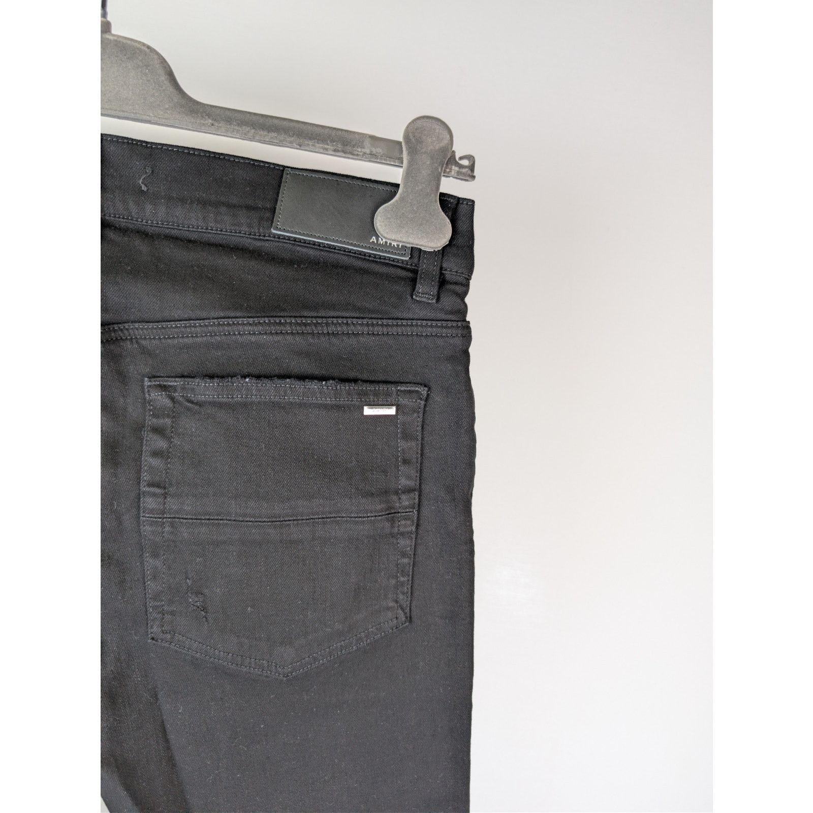 Amiri o1rshd1 Boucle MX1 Denim Jeans in Black Overdyed Size US 32 / EU 48 - 15 Thumbnail
