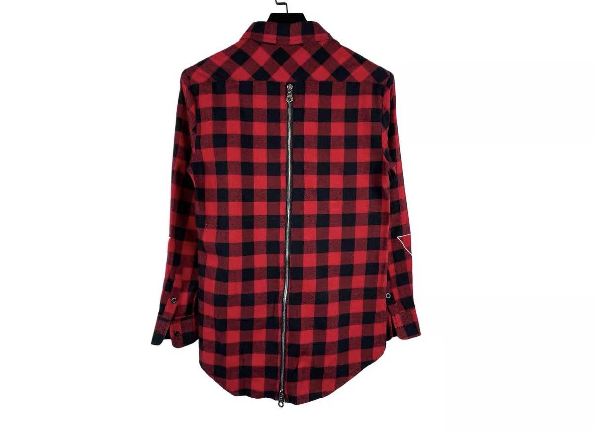 C2H4 C2H4 Black & Red Plaid Back Zip Shirt J31 Size US S / EU 44-46 / 1 - 2 Thumbnail