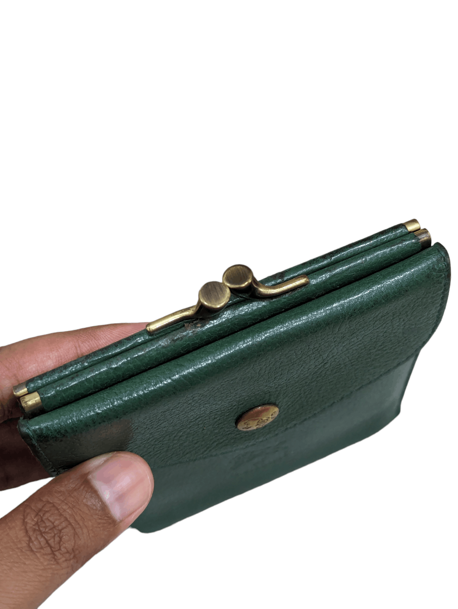 Il Bisonte Il Bisonte Purse Bi-fold Wallet Green Cowhide Size ONE SIZE - 3 Thumbnail