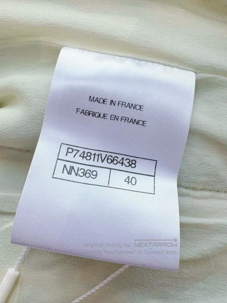 Chanel Chanel 23S mint green and white plaid double-breasted jack Size S / US 4 / IT 40 - 4 Thumbnail
