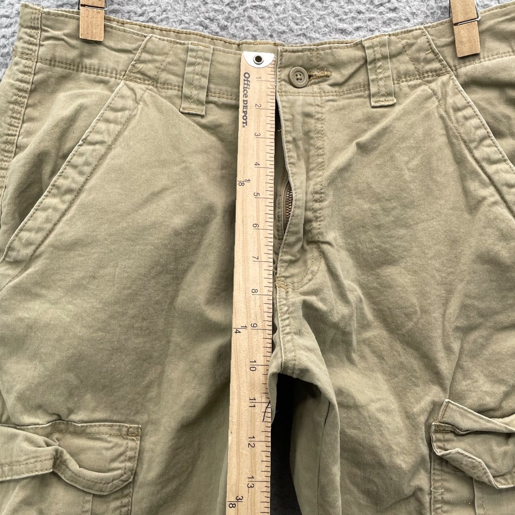 Wrangler VINTAGE Wrangler Cargo Pants Mens 33x29* Khaki Utility Workwear Rodeo Outdoor Skater 90s Size US 33 - 7 Thumbnail