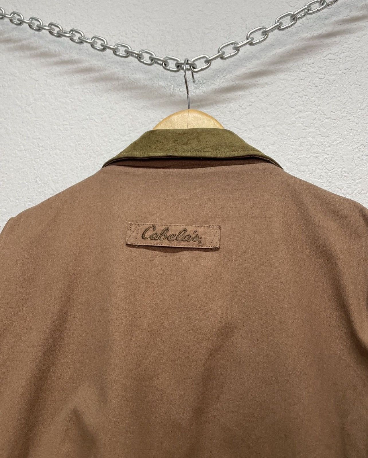 Schott Vintage y2k Avirex Vibe Cabelas Brown Nylon Leather Jacket Size US XL / EU 56 / 4 - 11 Thumbnail