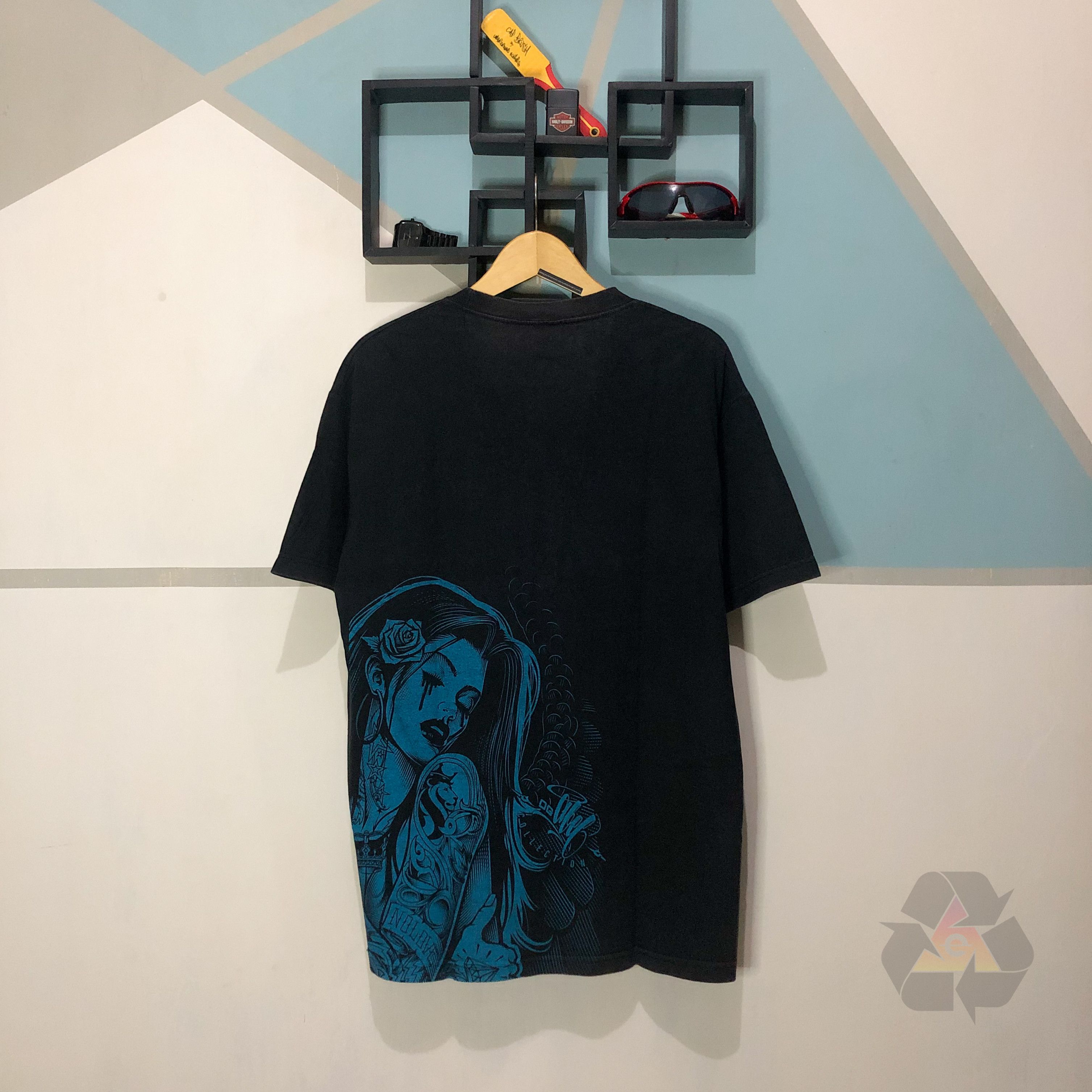Japanese Brand Vintage Ogabel Double Sided Printed Women T-Shirt Y2K Size US L / EU 52-54 / 3 - 11 Thumbnail