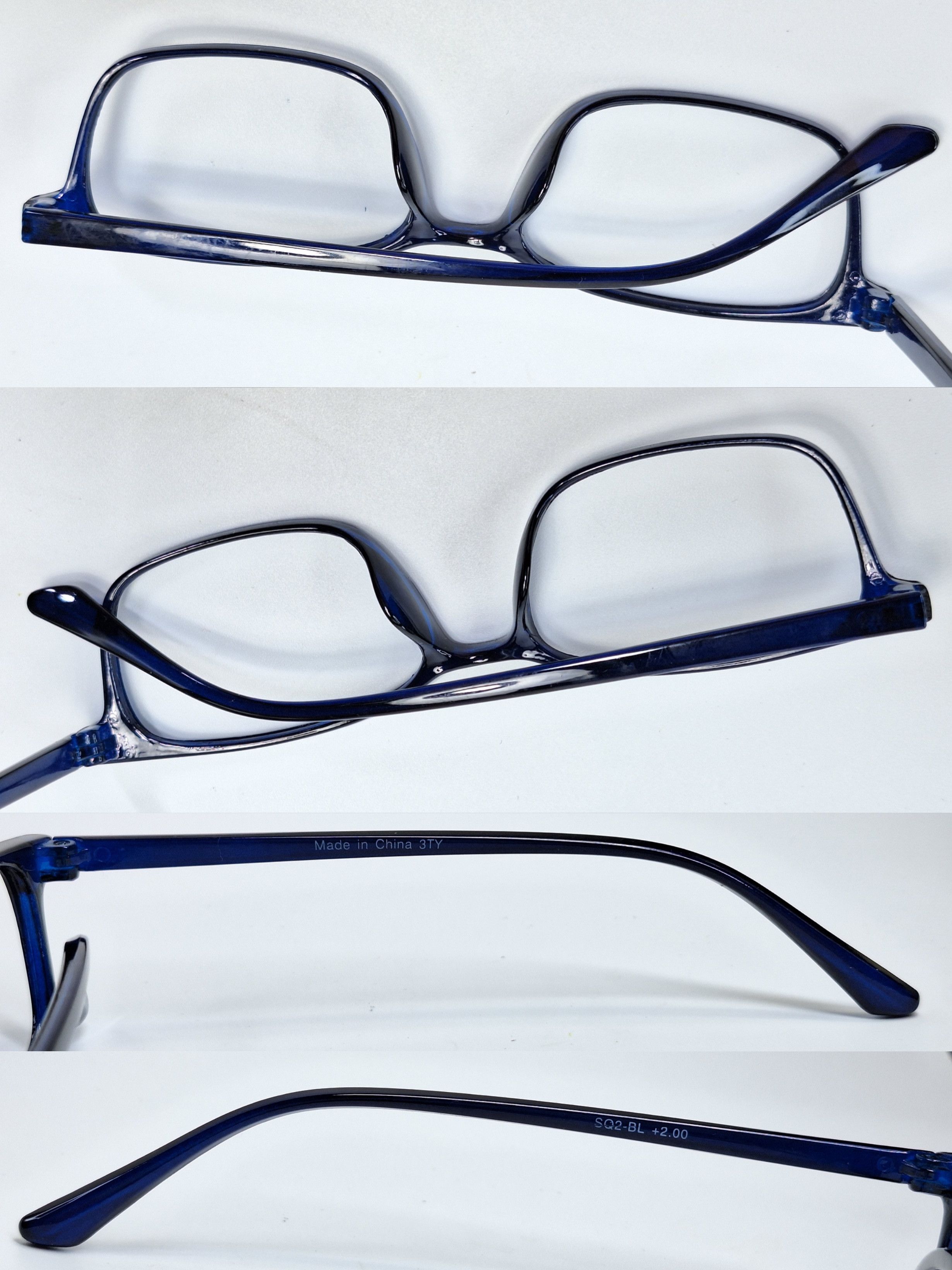 Uniqlo Uniqlo Square UltraLight Frame 361-423505 8g Black Clear Y2K Size ONE SIZE - 6 Thumbnail