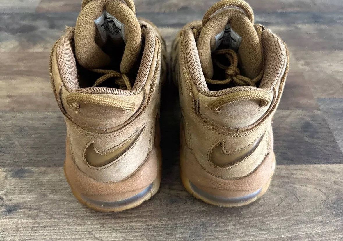 Nike Air More Uptempo GS Flax Size US 5.5 / EU 38 - 5 Thumbnail