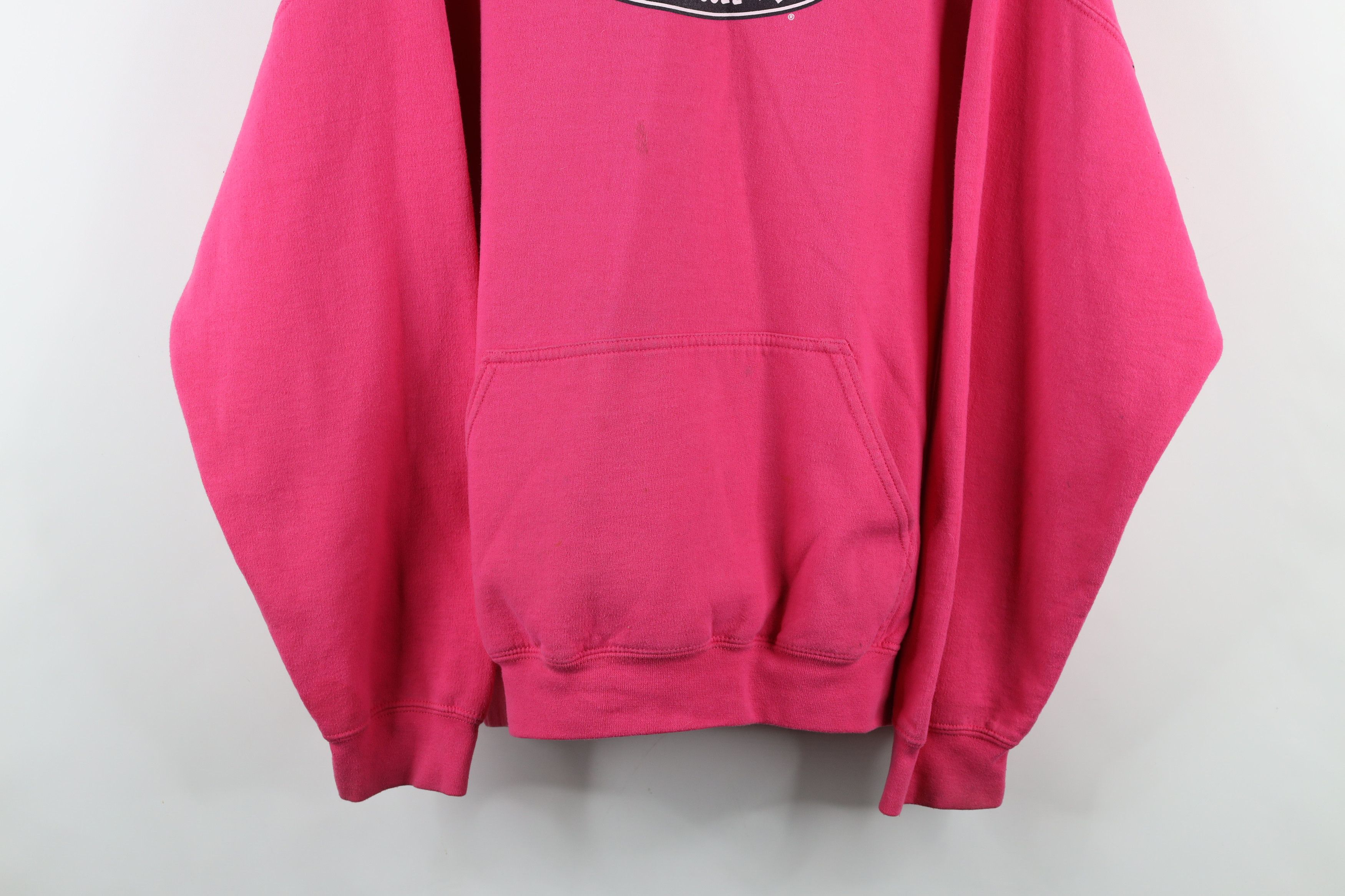 Vintage Vintage 90s Y2K Detroit Muscle Car Hoodie Sweatshirt Pink Size XL / US 12-14 / IT 48-50 - 3 Thumbnail