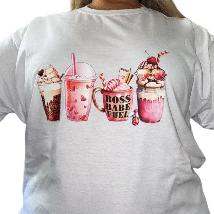 Designer Woman’s iced coffee tee shirt Size M / US 6-8 / IT 42-44 - 1 Preview