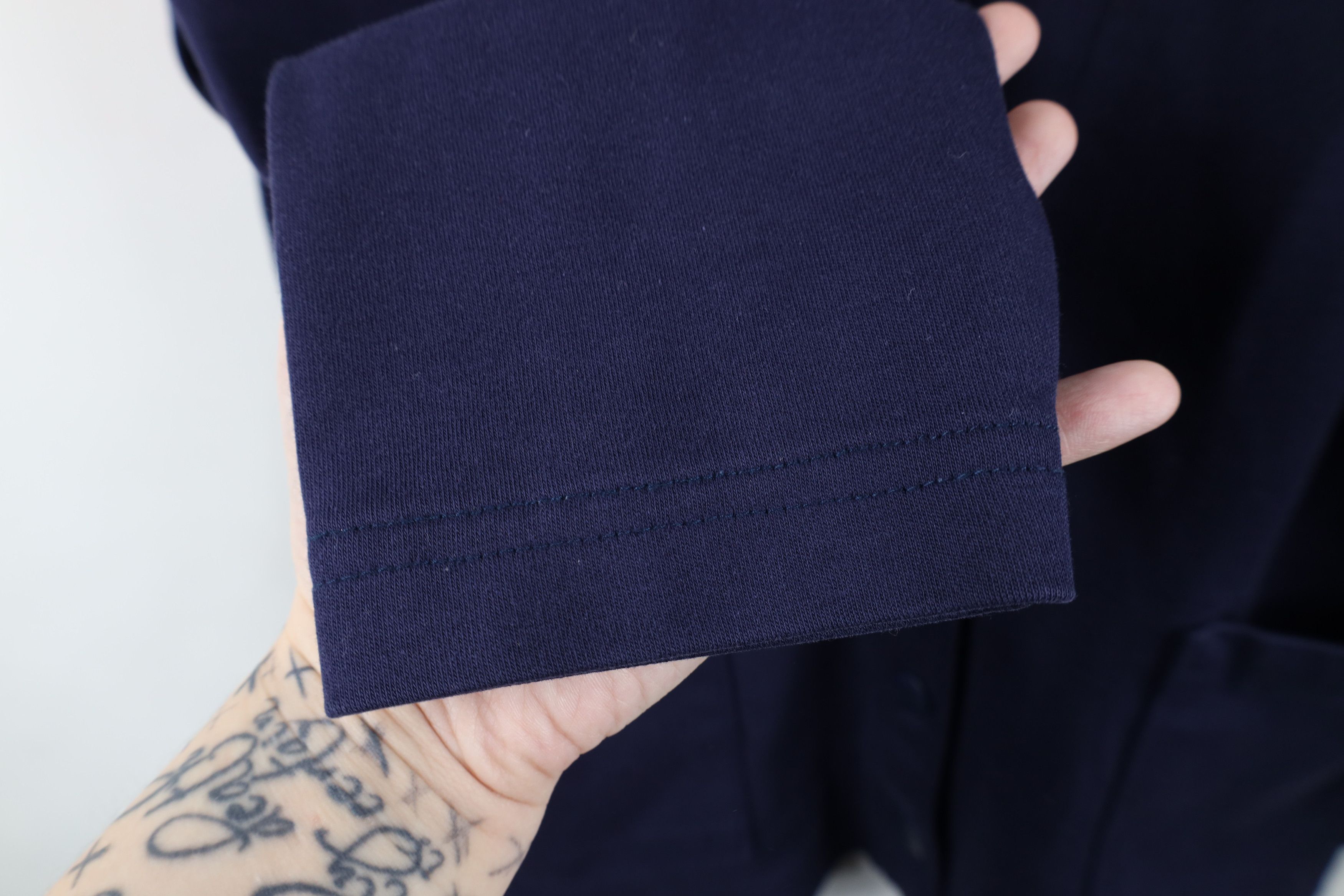 Lands' End Vintage 90s Lands End Cardigan Sweater Navy Blue Cotton Size L / US 10 / IT 46 - 9 Thumbnail