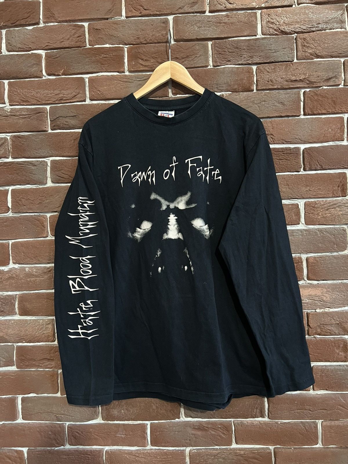 Band Tees Rare Vintage 90s Dawn Of Fate Hate Blood Black Metal Tshirt Size US L / EU 52-54 / 3 - 1 Thumbnail