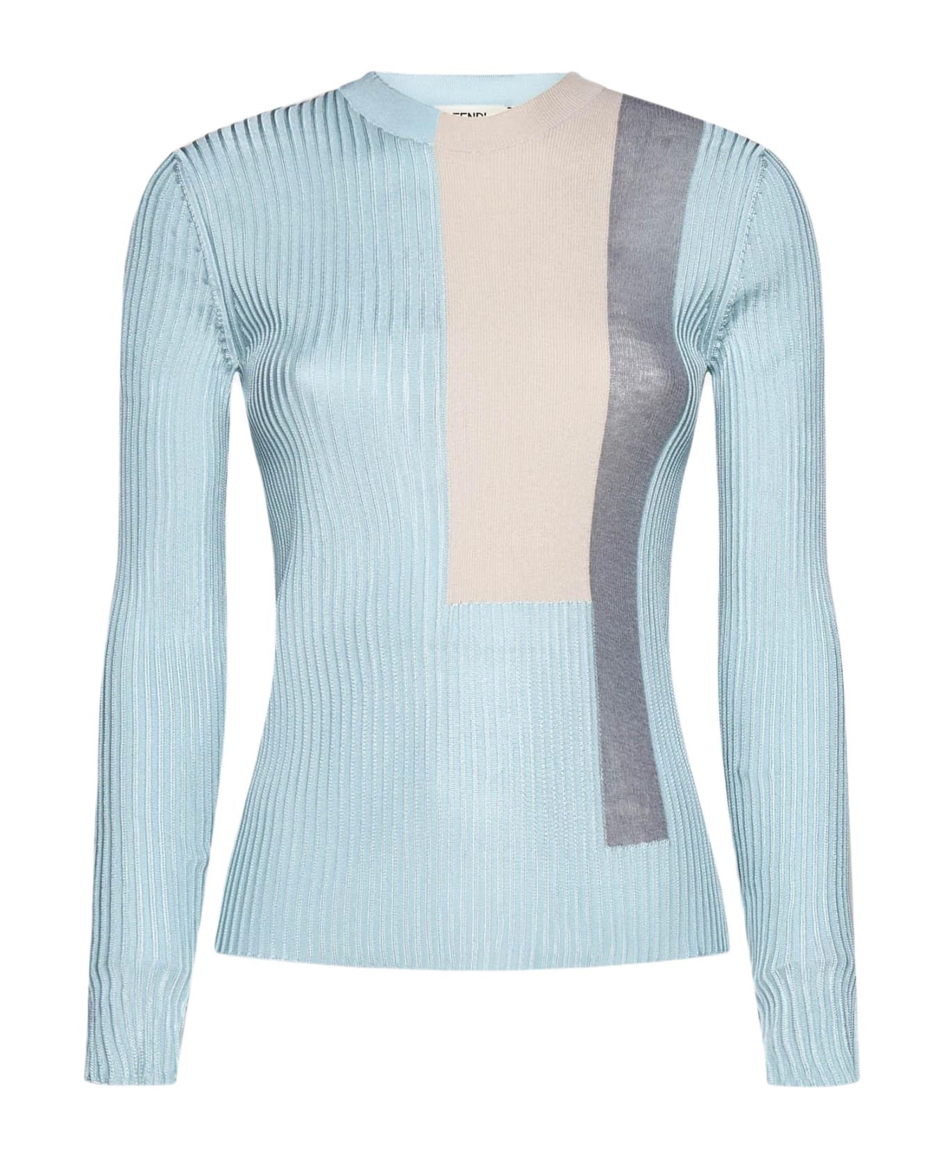 Fendi o1loc1c0824 Tops in Light Blue Size XS / US 0-2 / IT 36-38 - 1 Thumbnail
