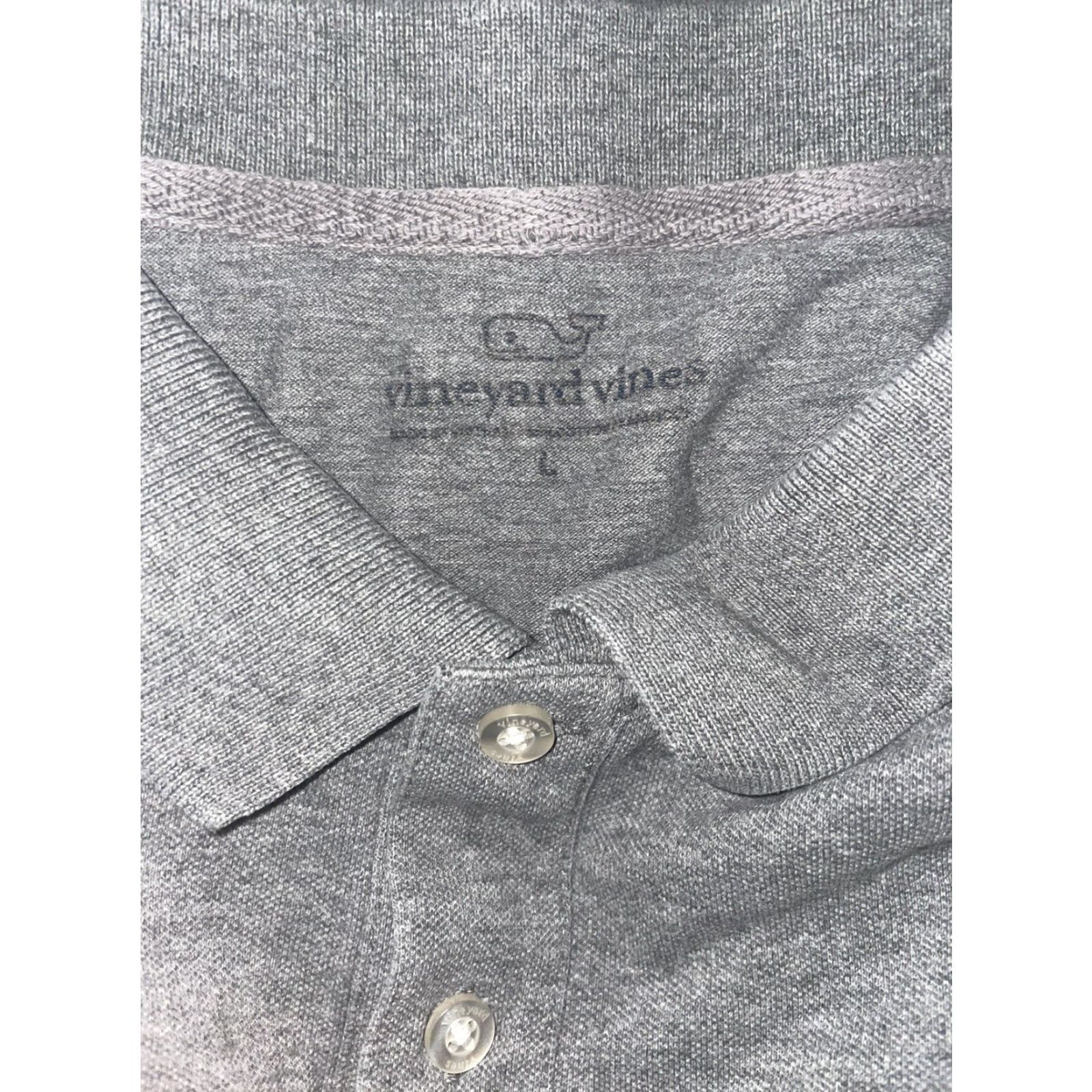Vineyard Vines Vineyard Vines Golf Polo Mens L Grey Size US L / EU 52-54 / 3 - 5 Thumbnail