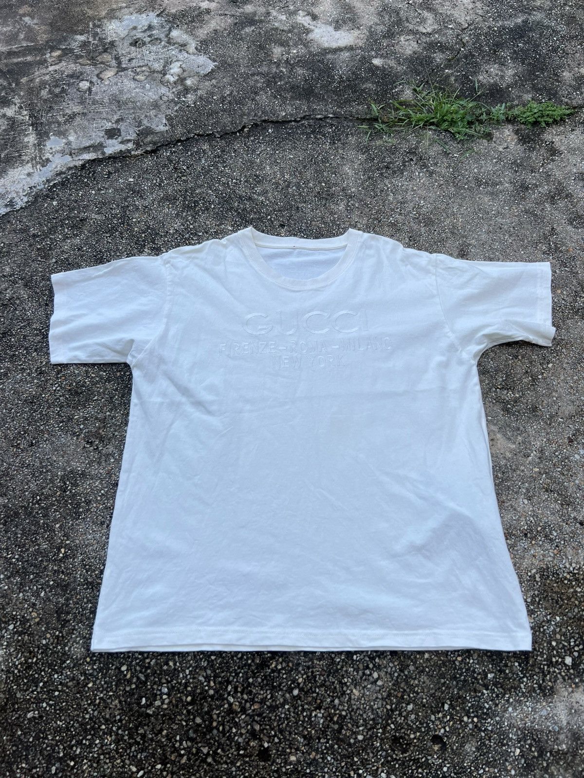 Gucci Gucci Embroidered Spell Out Shirt Size US L / EU 52-54 / 3 - 1 Thumbnail