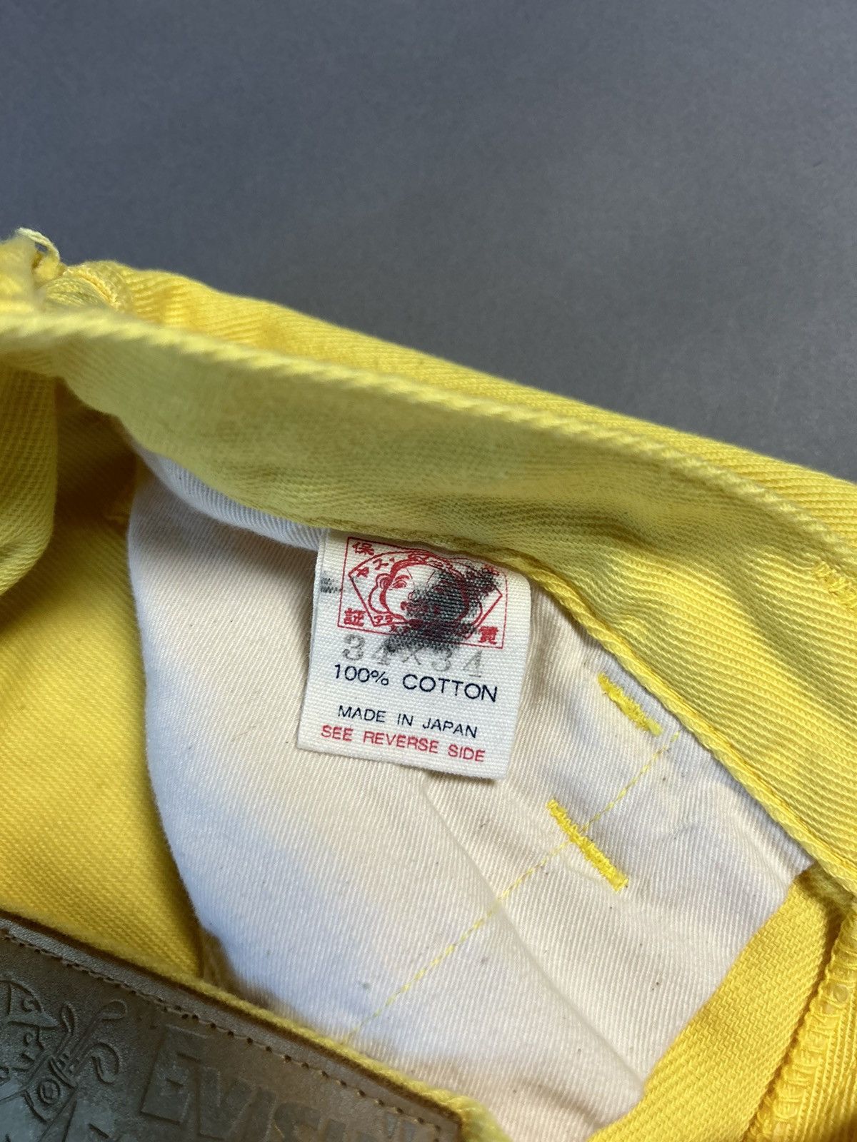 Evisu Evisu Fairway Genes vintage yellow chino pants dots logo Size US 34 / EU 50 - 10 Thumbnail
