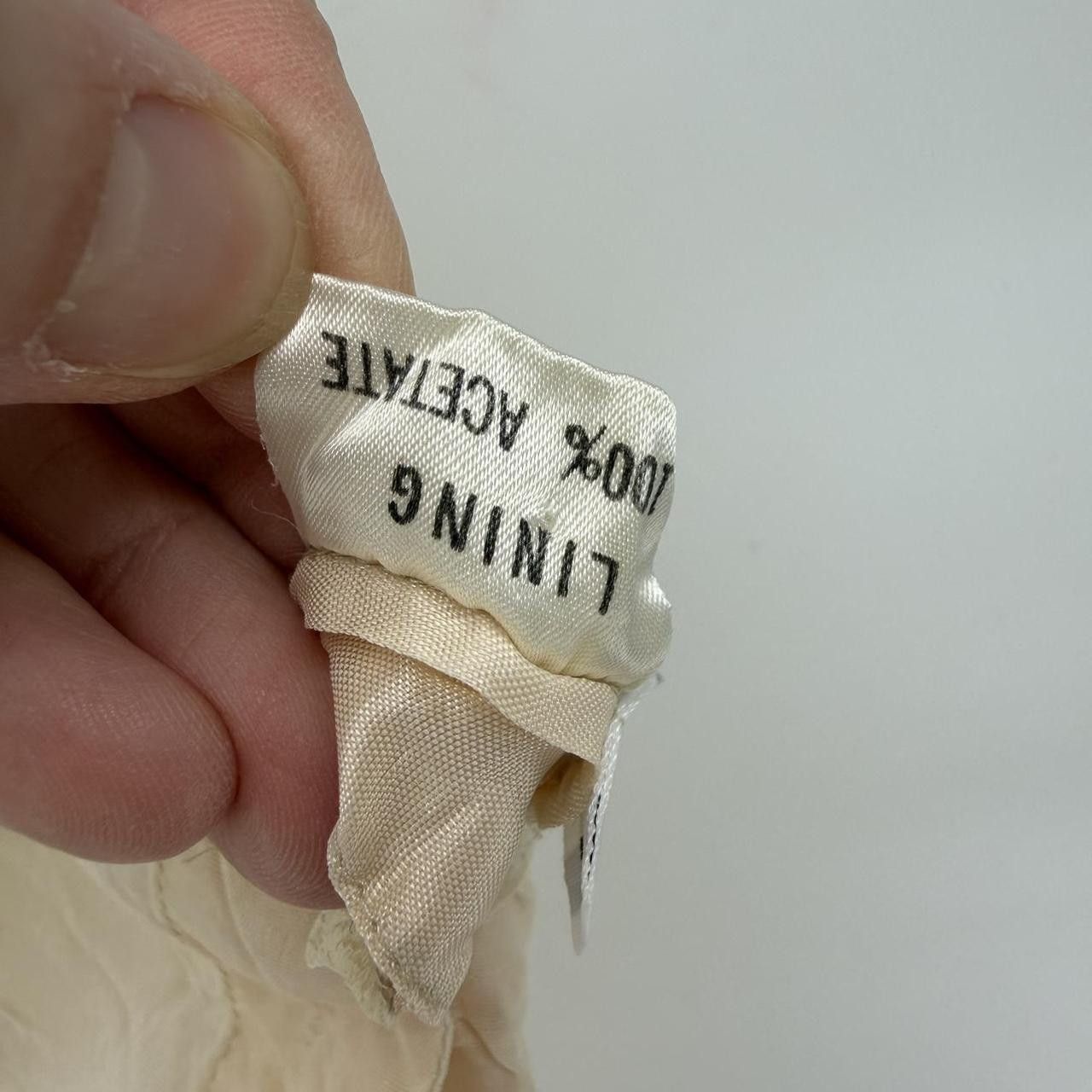The Unbranded Brand Vintage Ivory Acetate Slip Dress Side Snap Lingerie Lace Size L / US 10 / IT 46 - 5 Thumbnail