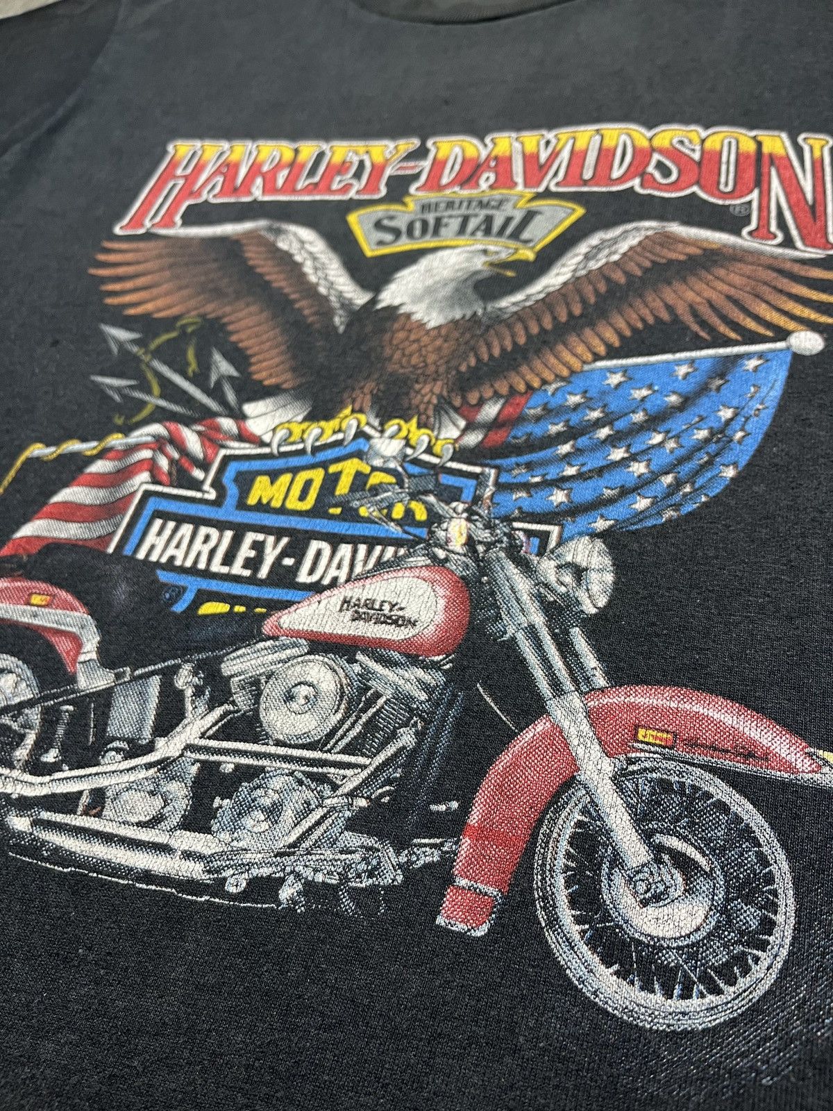 Harley Davidson Harley Davidson Vintage 1986 3D Emblem Eagle Motorcycles Size US M / EU 48-50 / 2 - 12 Thumbnail