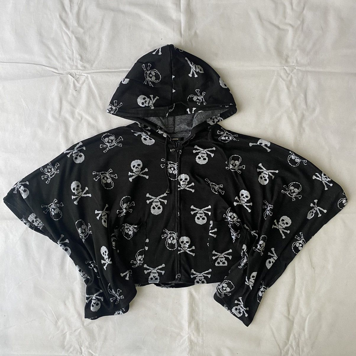 If Six Was Nine × Japanese Brand × Le Grande Bleu (L.G.B.) Zipper Skull Winged Hooded Outerwear Grunge Goth Style Size US M / EU 48-50 / 2 - 2 Thumbnail
