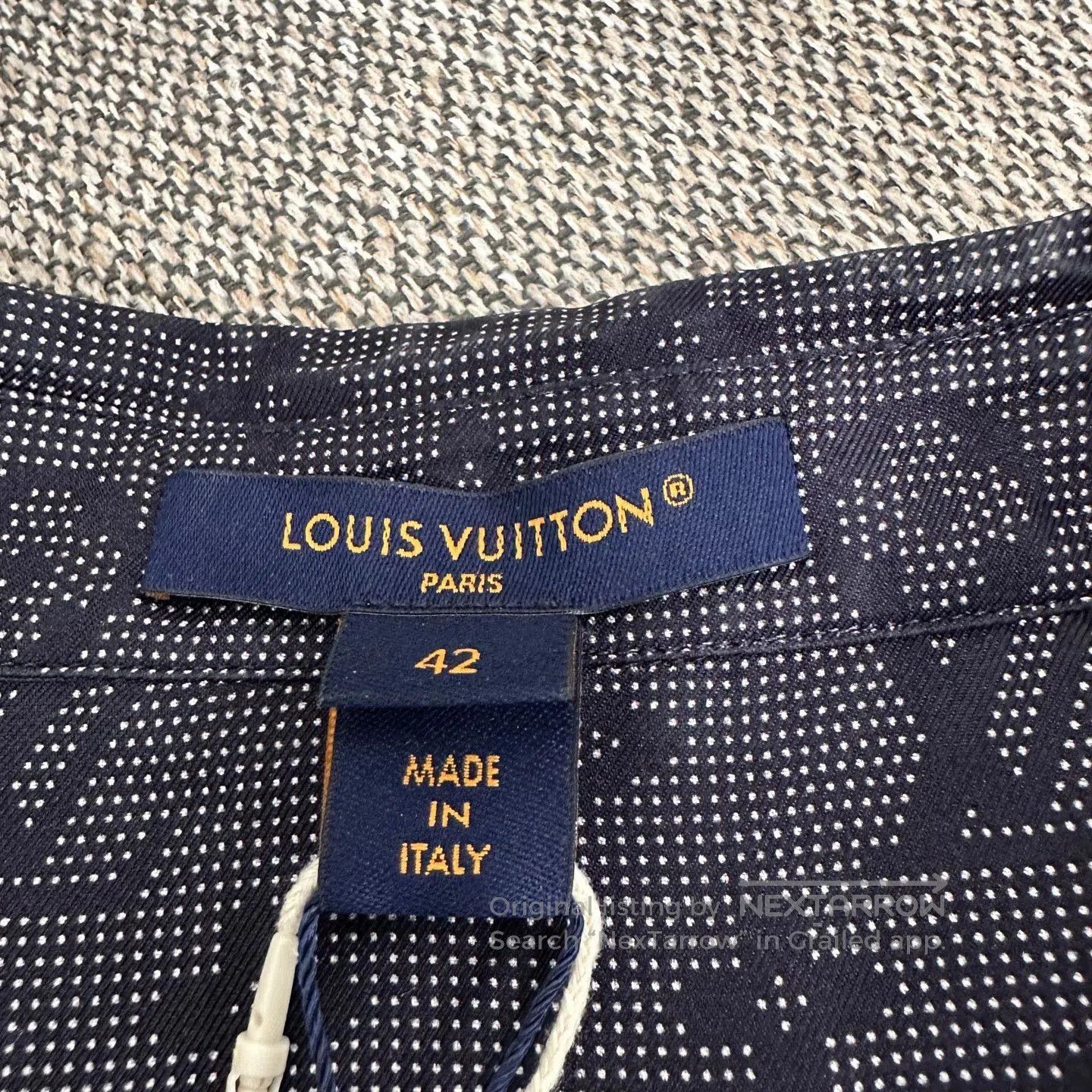 Louis Vuitton Louis Vuitton Purple Logo Silk Shirt SS23. Size US M / EU 48-50 / 2 - 3 Thumbnail