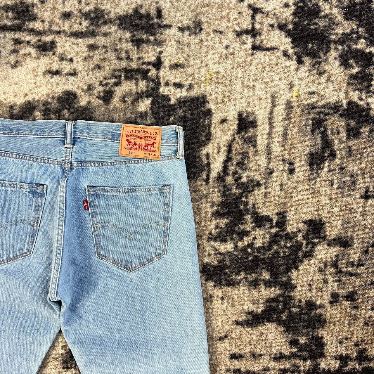 Levi's 501 Levis Vintage Light Blue Denim Jeans Streetwear Style Size US 33 - 3 Thumbnail