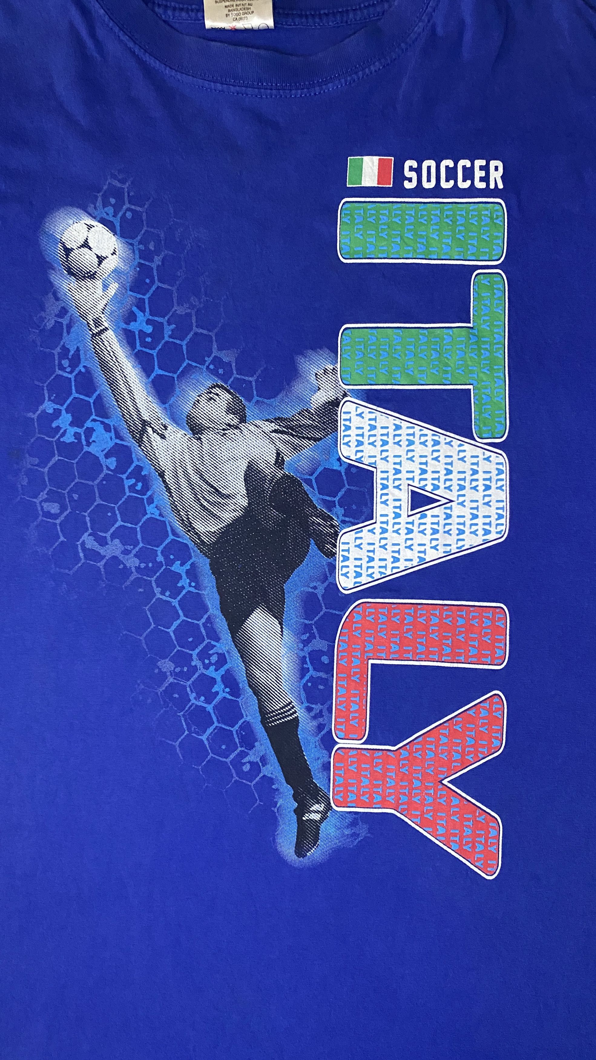Vintage Vintage Y2K Italy Soccer Goalkeeper Graphic T-Shirt Size US L / EU 52-54 / 3 - 2 Thumbnail