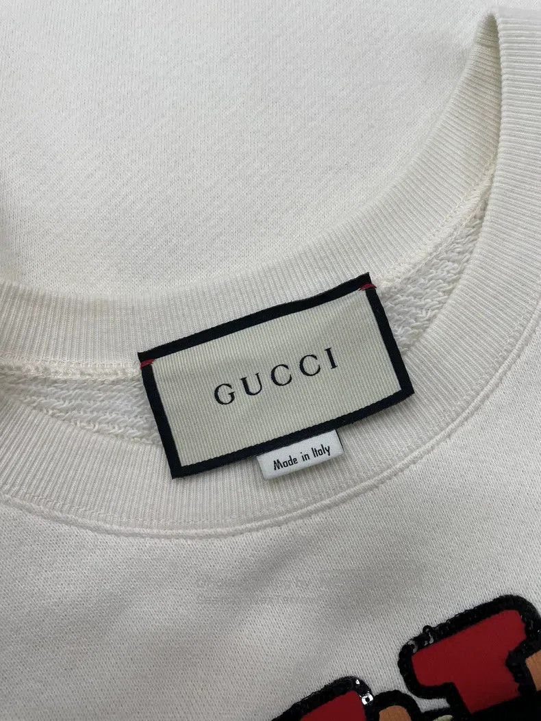 Gucci Gucci White dancing piglet letter logo sweatshirt Size M / US 6-8 / IT 42-44 - 4 Thumbnail