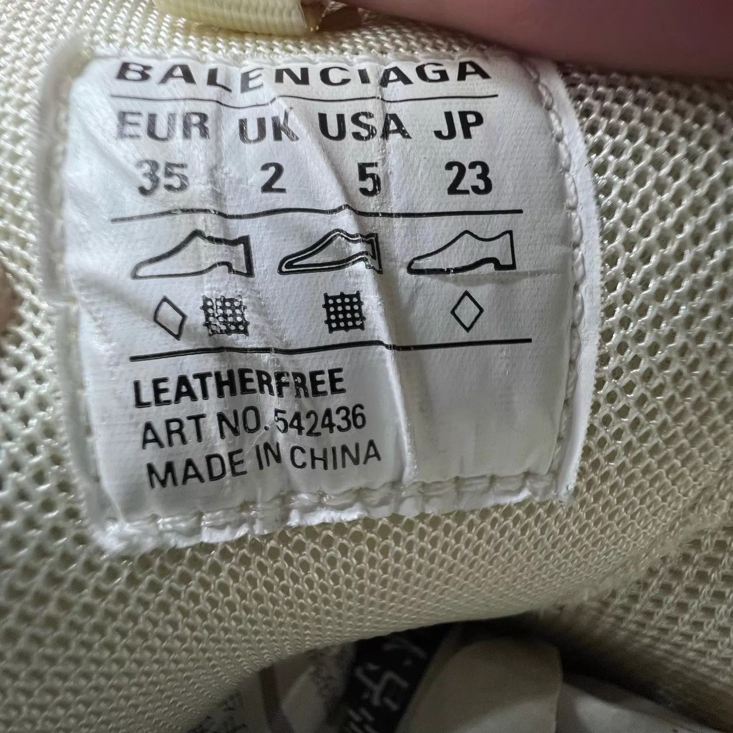 Balenciaga Balenciaga Track Beige 35 w/ Box Size US 4.5 / IT 34.5 - 8 Thumbnail