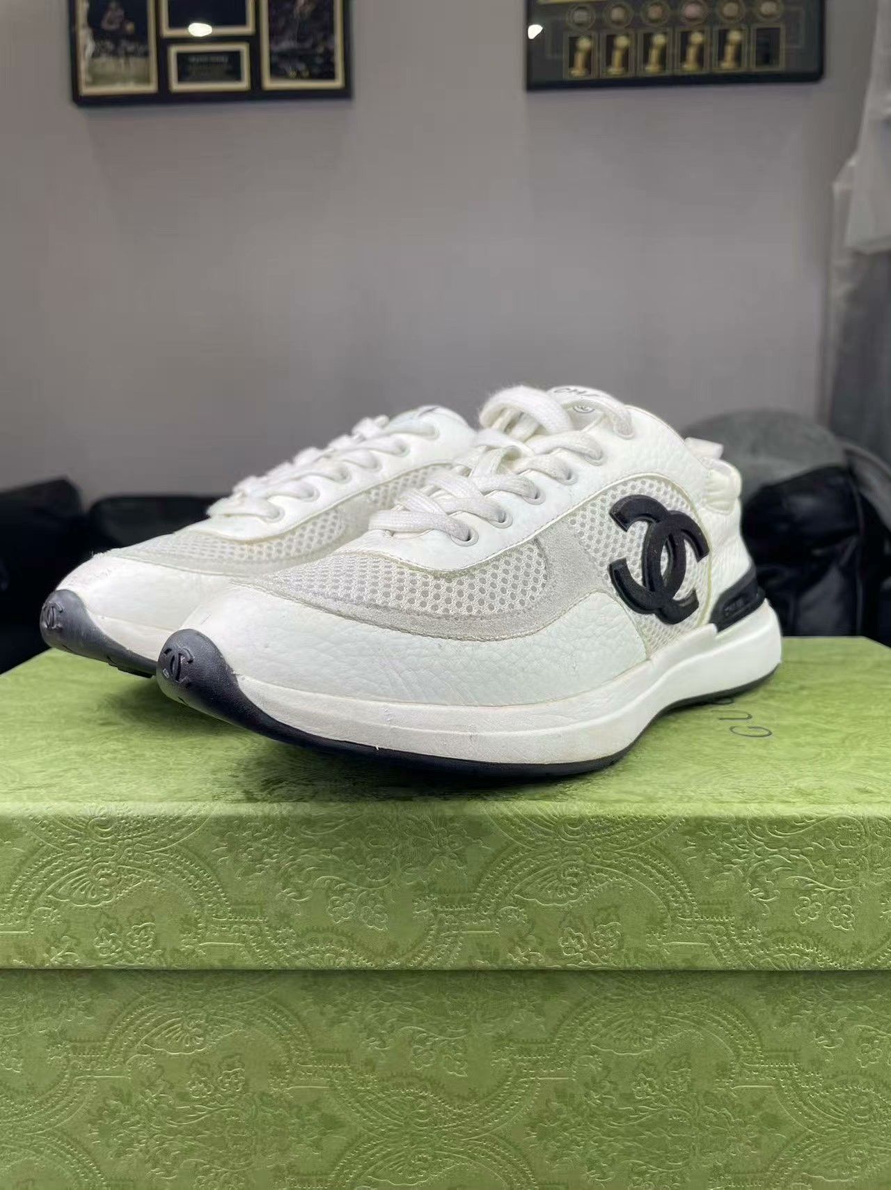 Chanel Chanel Running Black Lowtop Sneakers 36 Women Size US 6 / IT 36 - 1 Thumbnail
