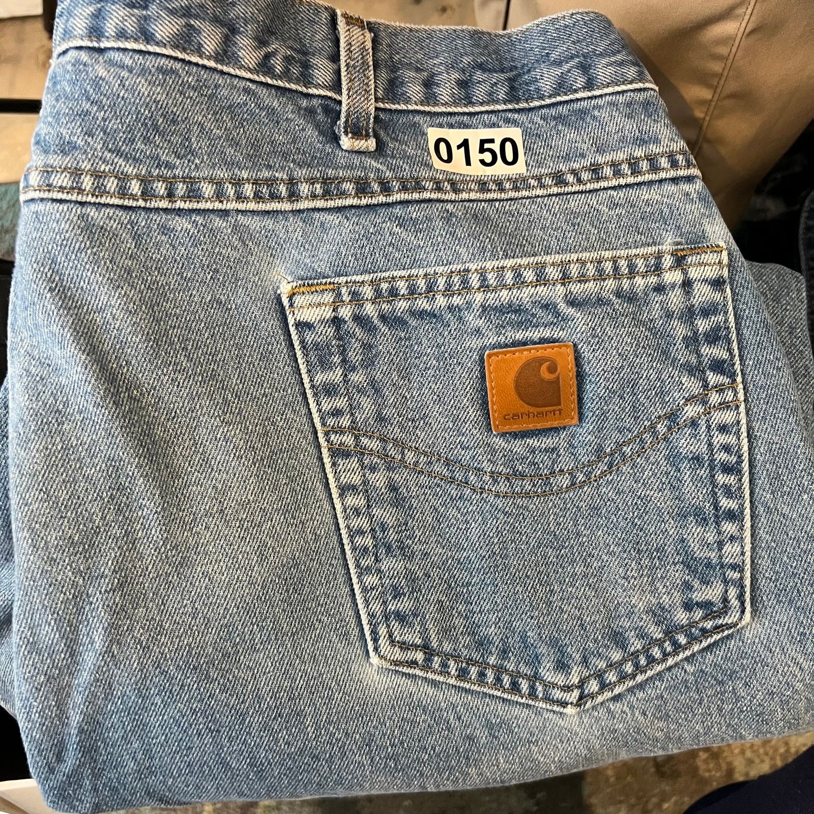Carhartt Carhartt Jeans Mens 42x32 Blue Relaxed Straight Denim Pants Size US 42 / EU 58 - 8 Thumbnail