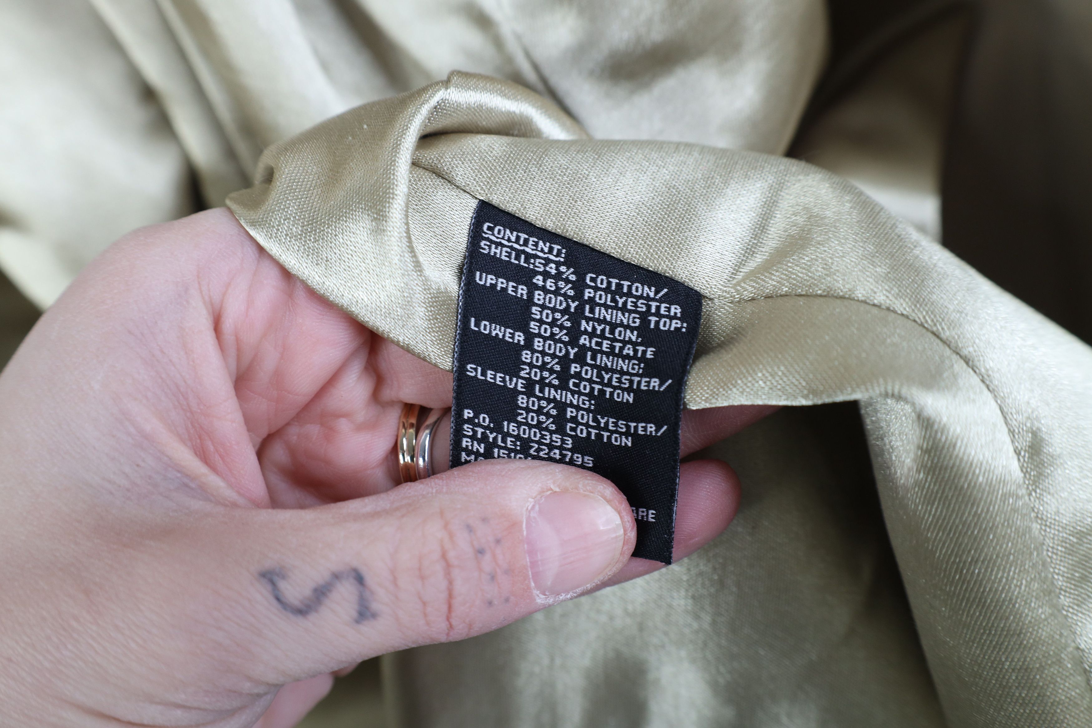 Vintage Vintage 90s Y2K Streetwear Trench Coat Rain Jacket Beige Size XL / US 12-14 / IT 48-50 - 12 Thumbnail