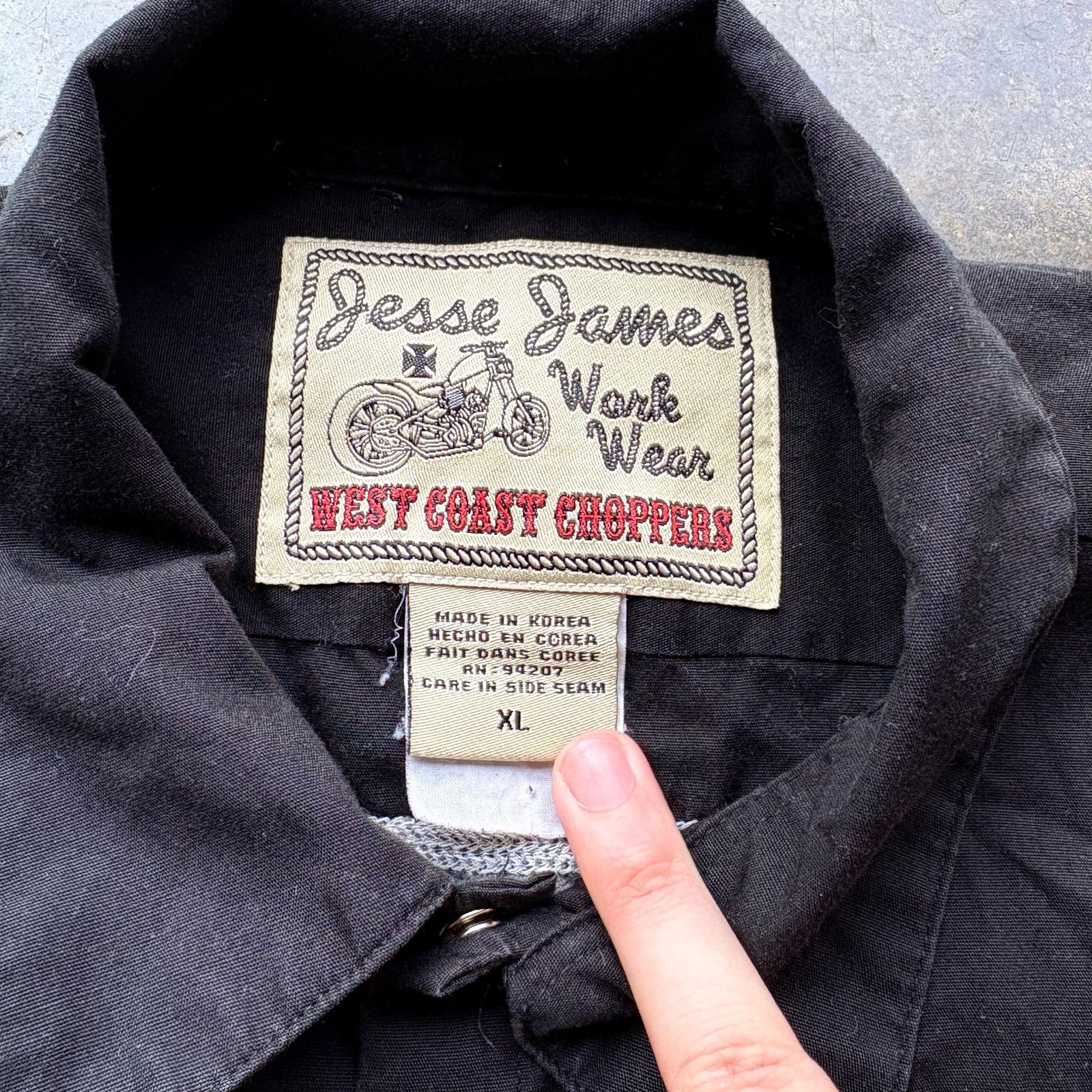 Vintage Rare Vintage West Coast Chopper Jesse James Shop Shirt Size US XL / EU 56 / 4 - 3 Thumbnail