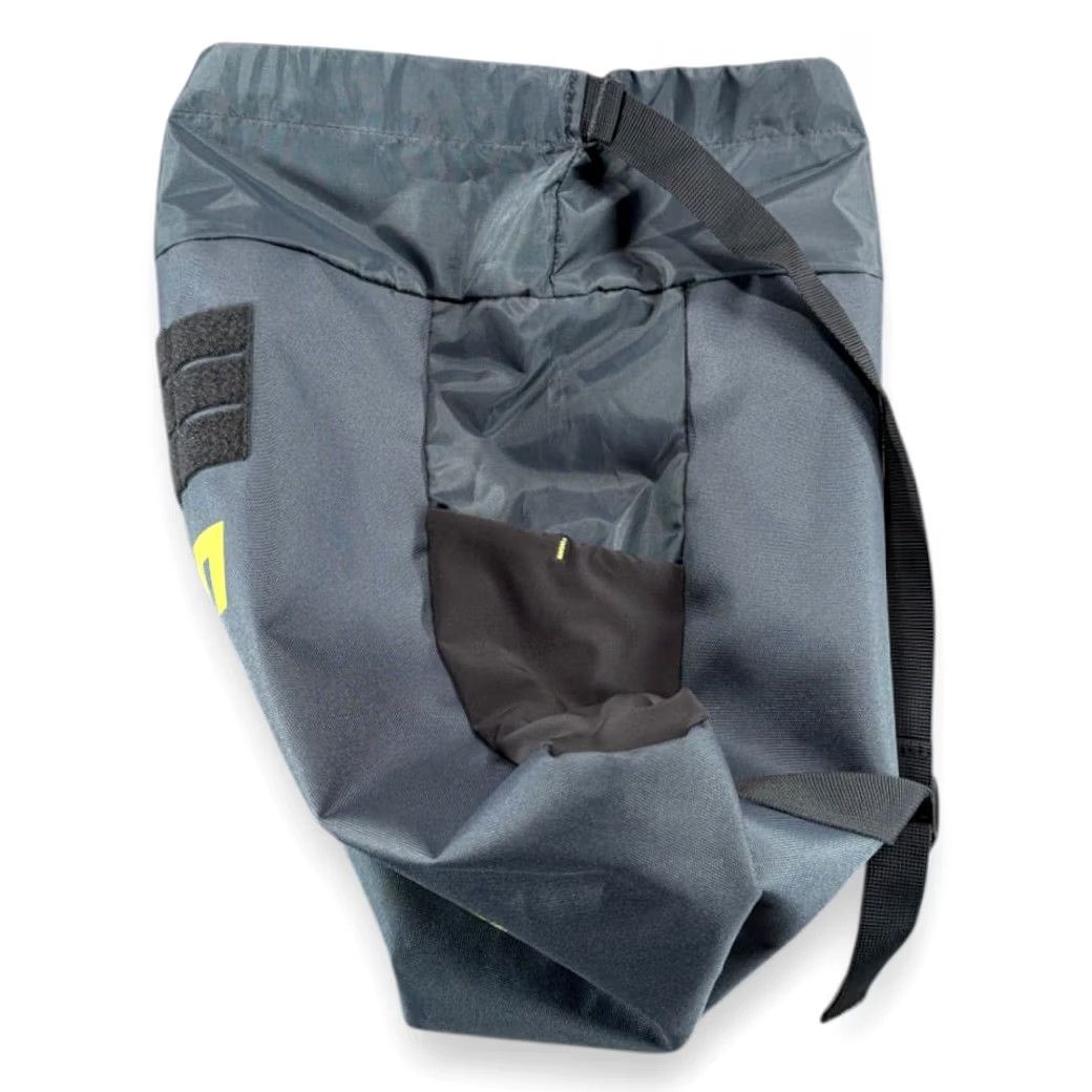 Vintage 511 Tactical Backpack Gray Yellow Polyester Drawstring Cinch Logo Promo Swag Size ONE SIZE - 4 Thumbnail