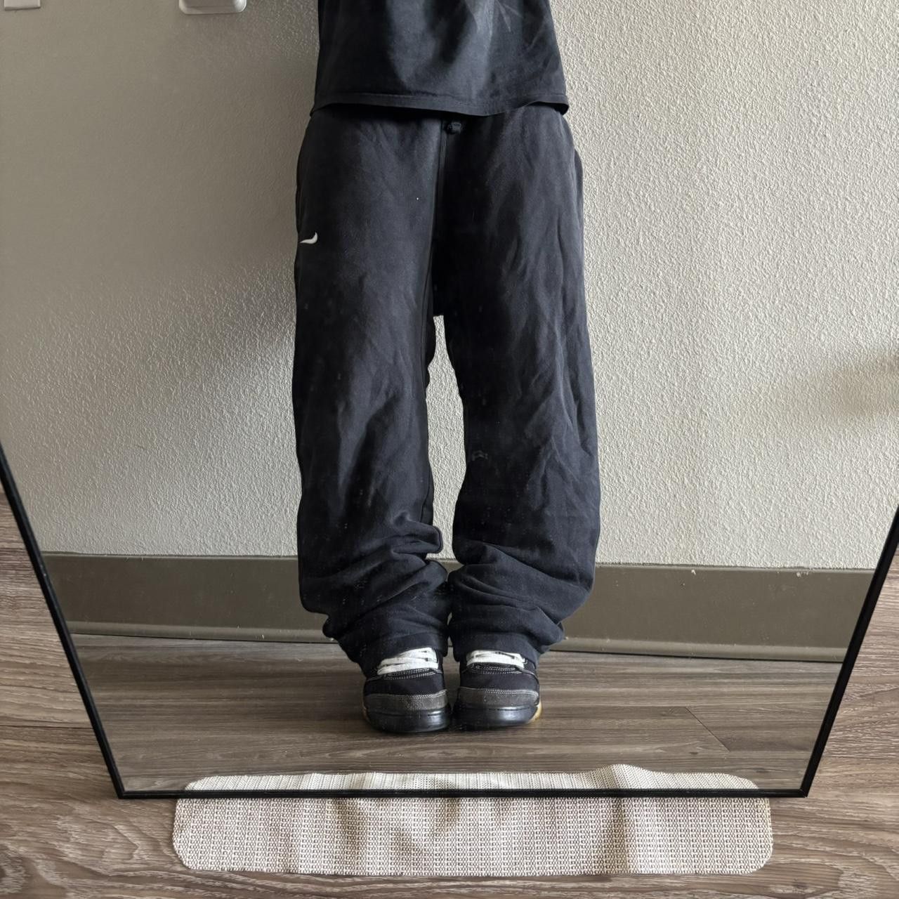 Nike Crazy Vintage Y2K/2000s Black Nike Streetwear Essential Sweatpants! Size M Size US 32 / EU 48 - 2 Thumbnail
