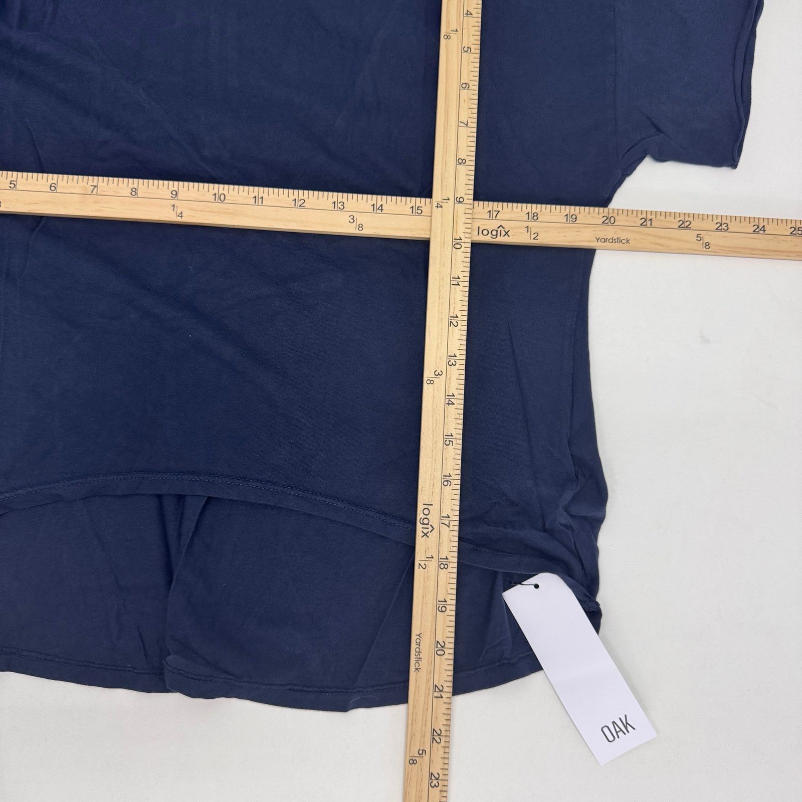 OAK OAK Women's Deep Cowl Tee Cotton sz M Navy Slouchy Beachy Size M / US 6-8 / IT 42-44 - 9 Thumbnail