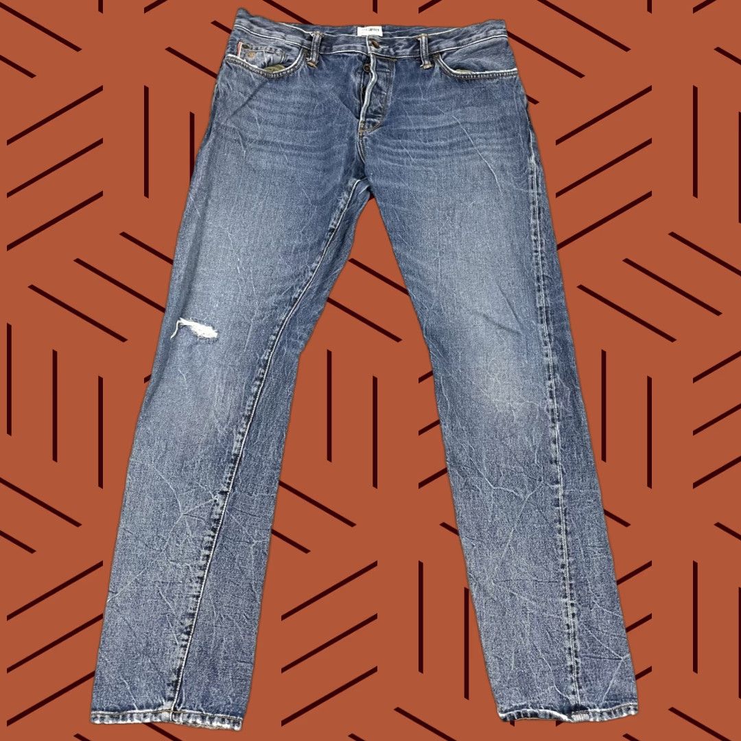 Todd Snyder Todd Snyder Selvedge Jeans Mens 34x33 Slim Fit Blue Denim Button Fly Made in USA Size US 34 / EU 50 - 1 Thumbnail